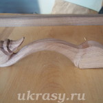 Деревянная дверная ручка " Приамурье". Резьба по дереву