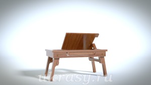 Деревянный столик под ноутбук